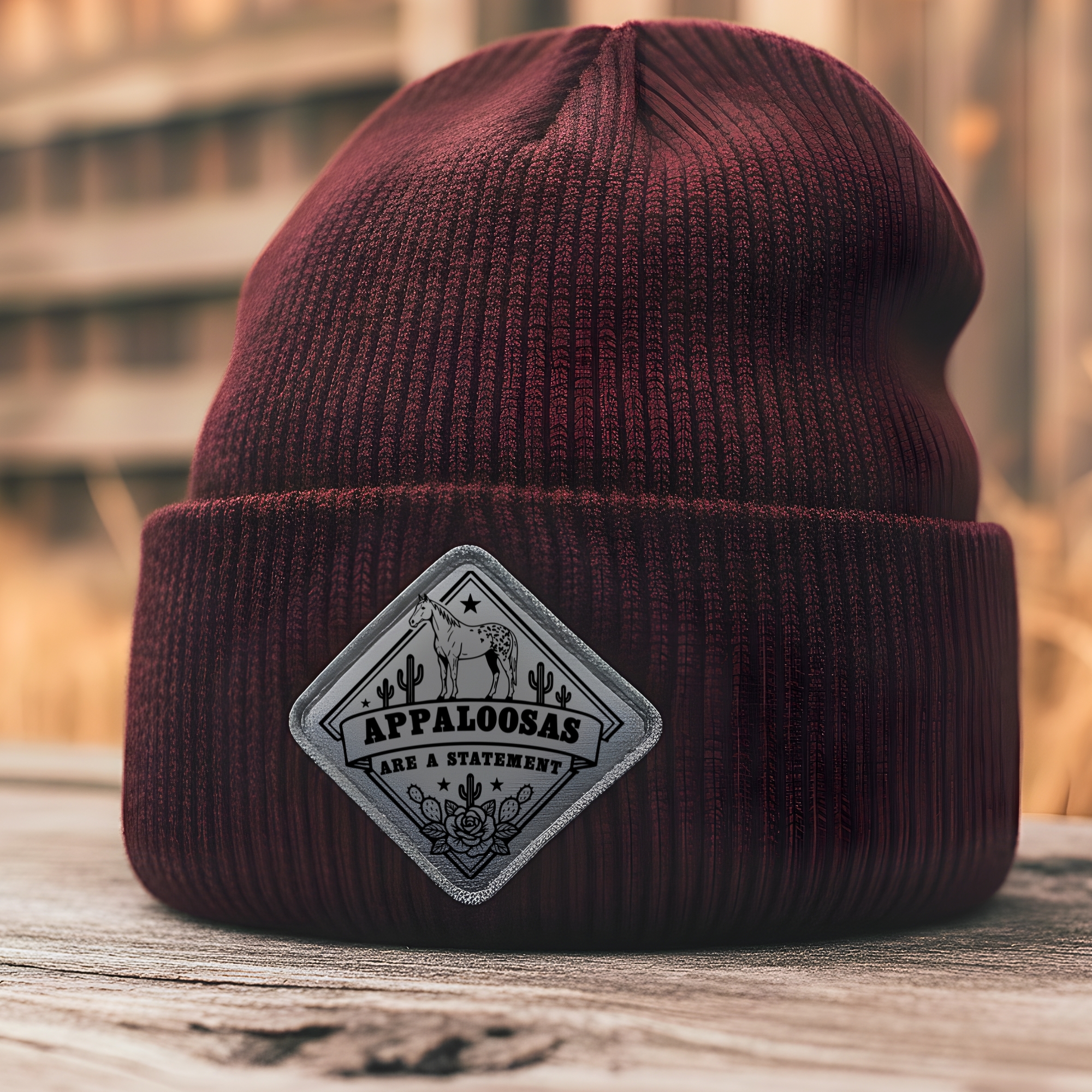 Beanie "Appaloosas are a Statement" - Diamond Patch