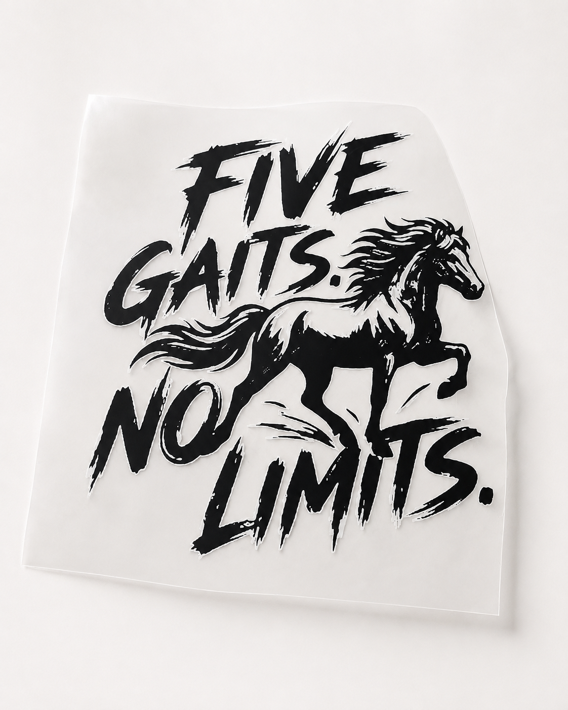 Bügelbild Islandpferd – Five Gaits No Limits