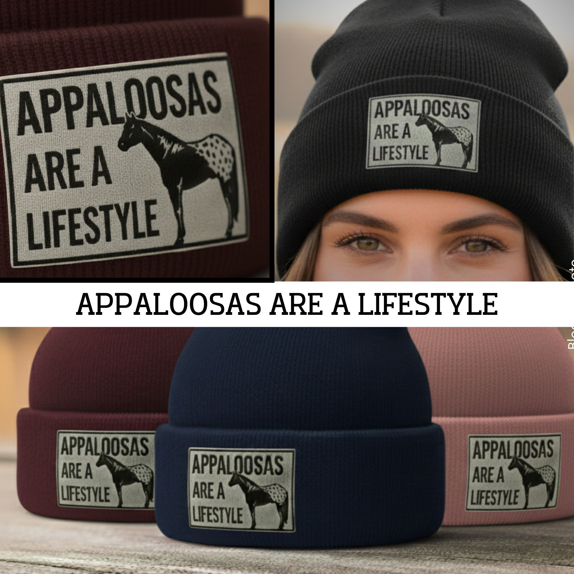 Beanie " Appaloosas are a  Lifestyle "