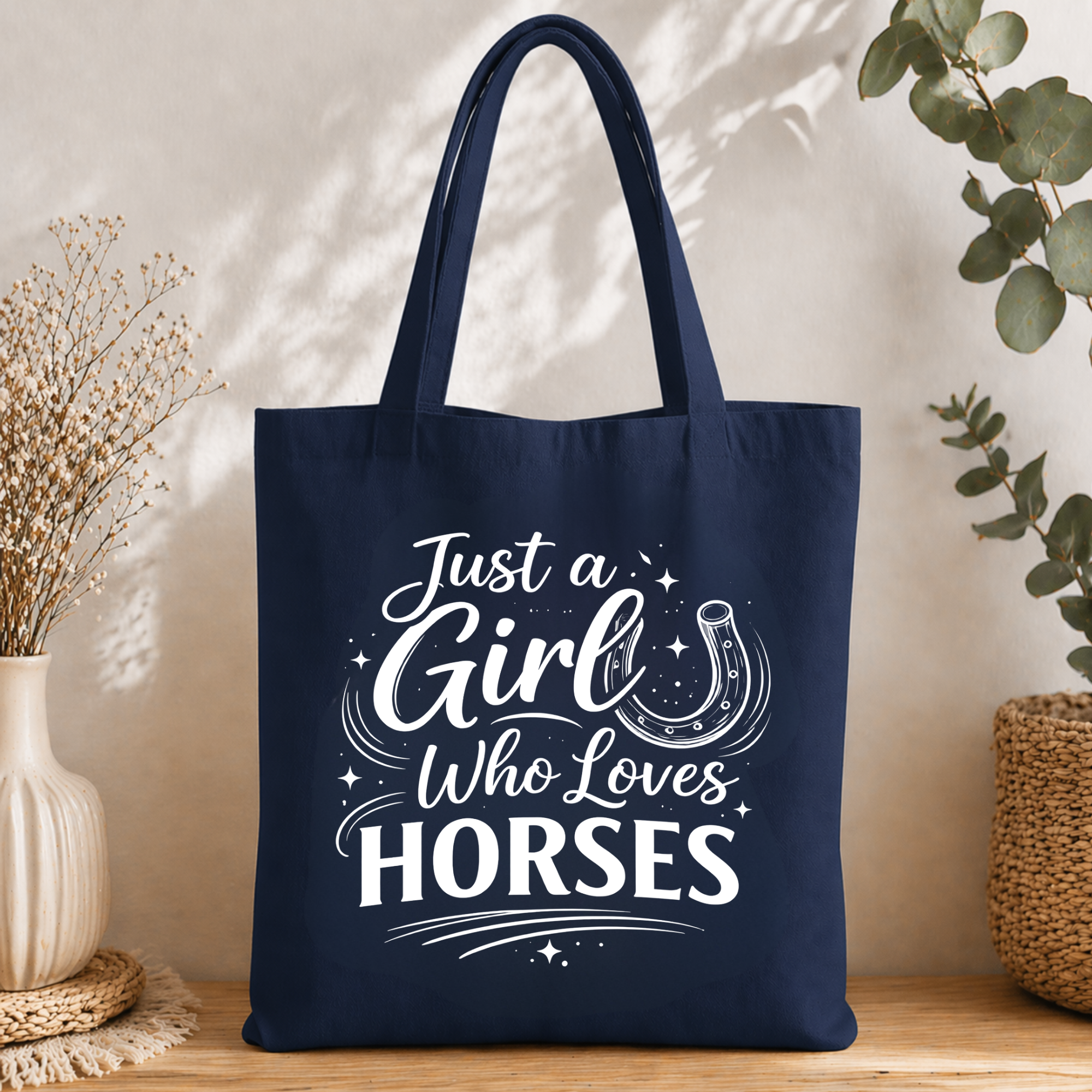 Baumwolltasche Pferdeliebe