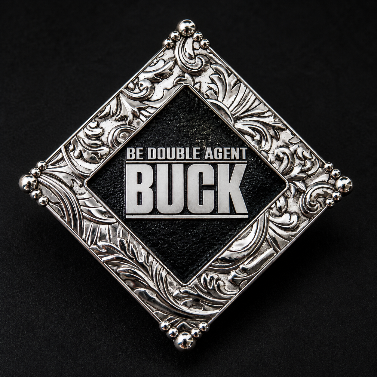 Custom Made Square Schnalle Silber