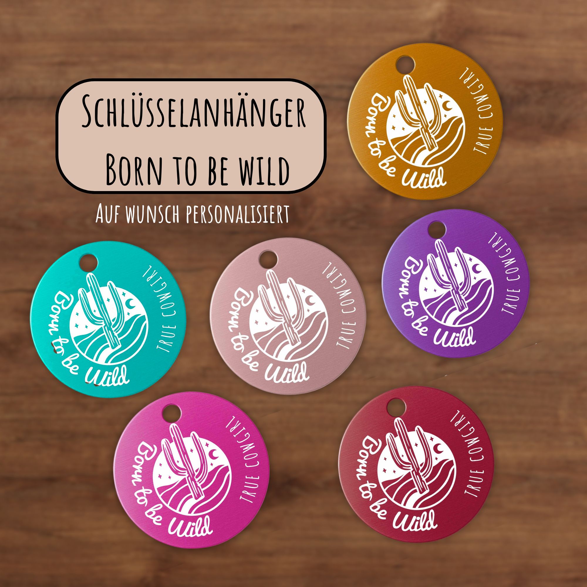 Schlüsselanhänger Western Personalisiert Pferd