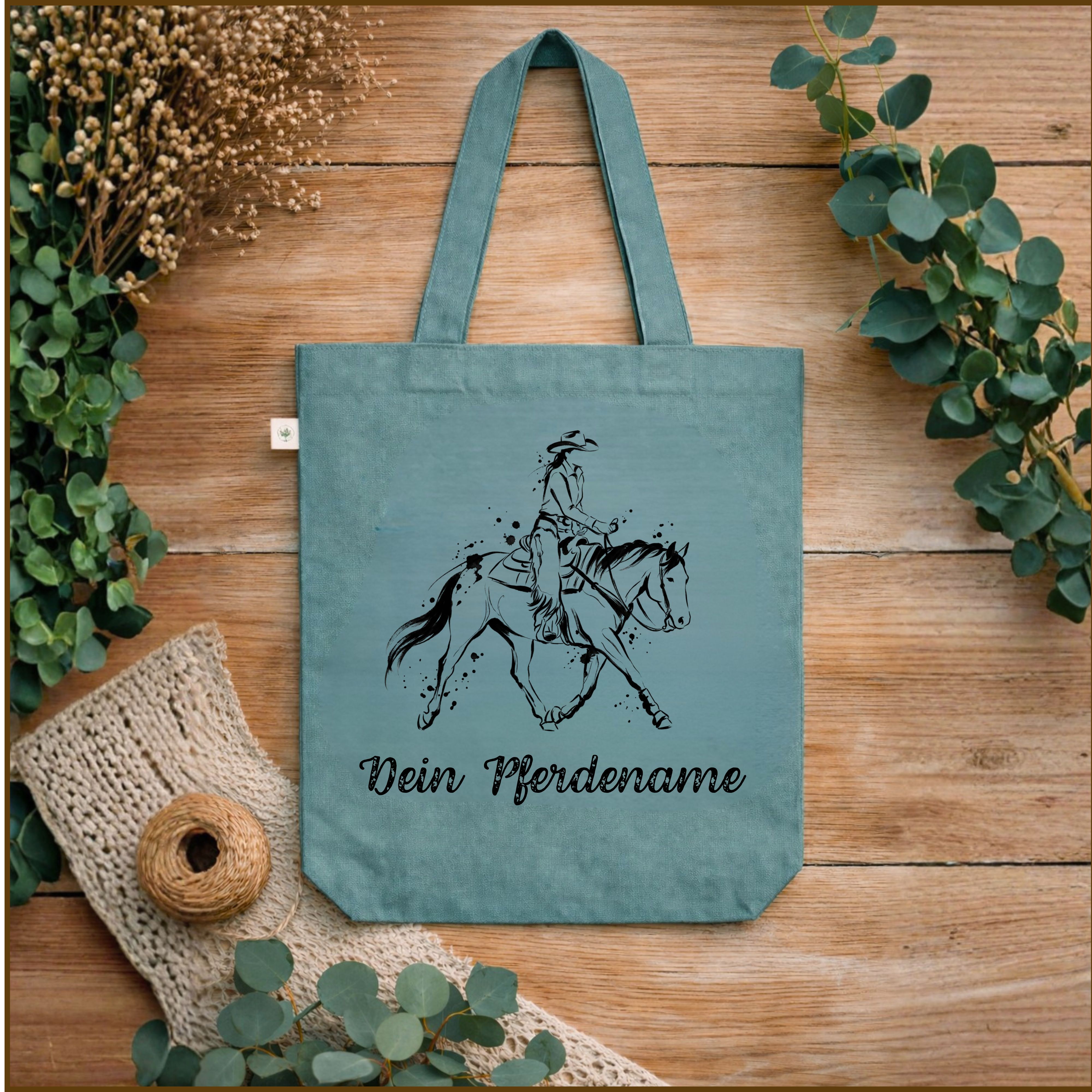 Bio-Baumwolltasche Ranch Riding