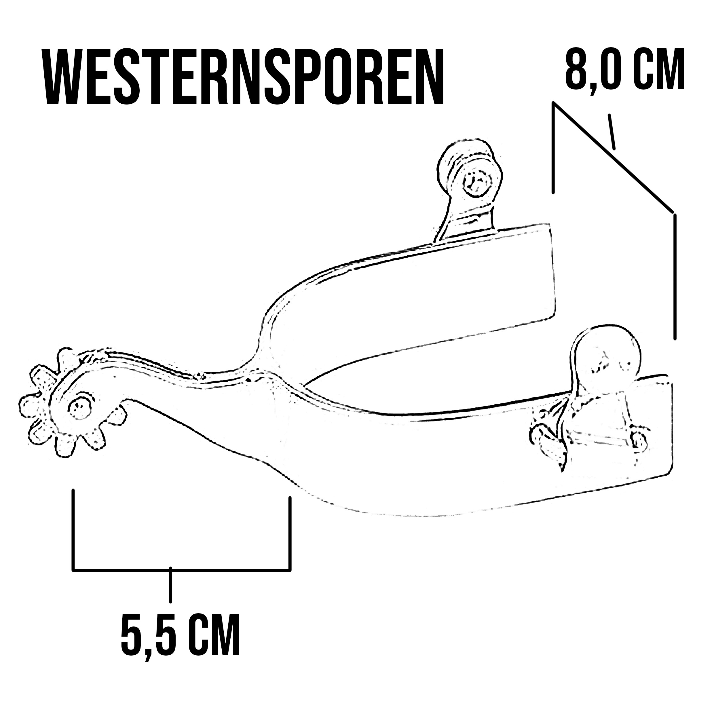 Western Sporen Silber Reiner