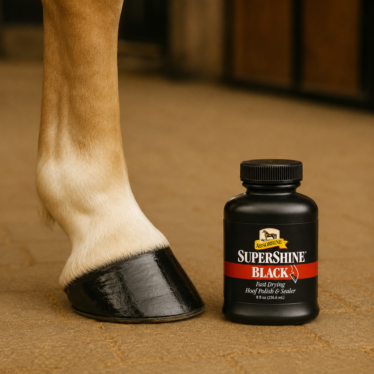 Absorbine SuperShine Hoof Polish Black / Clear