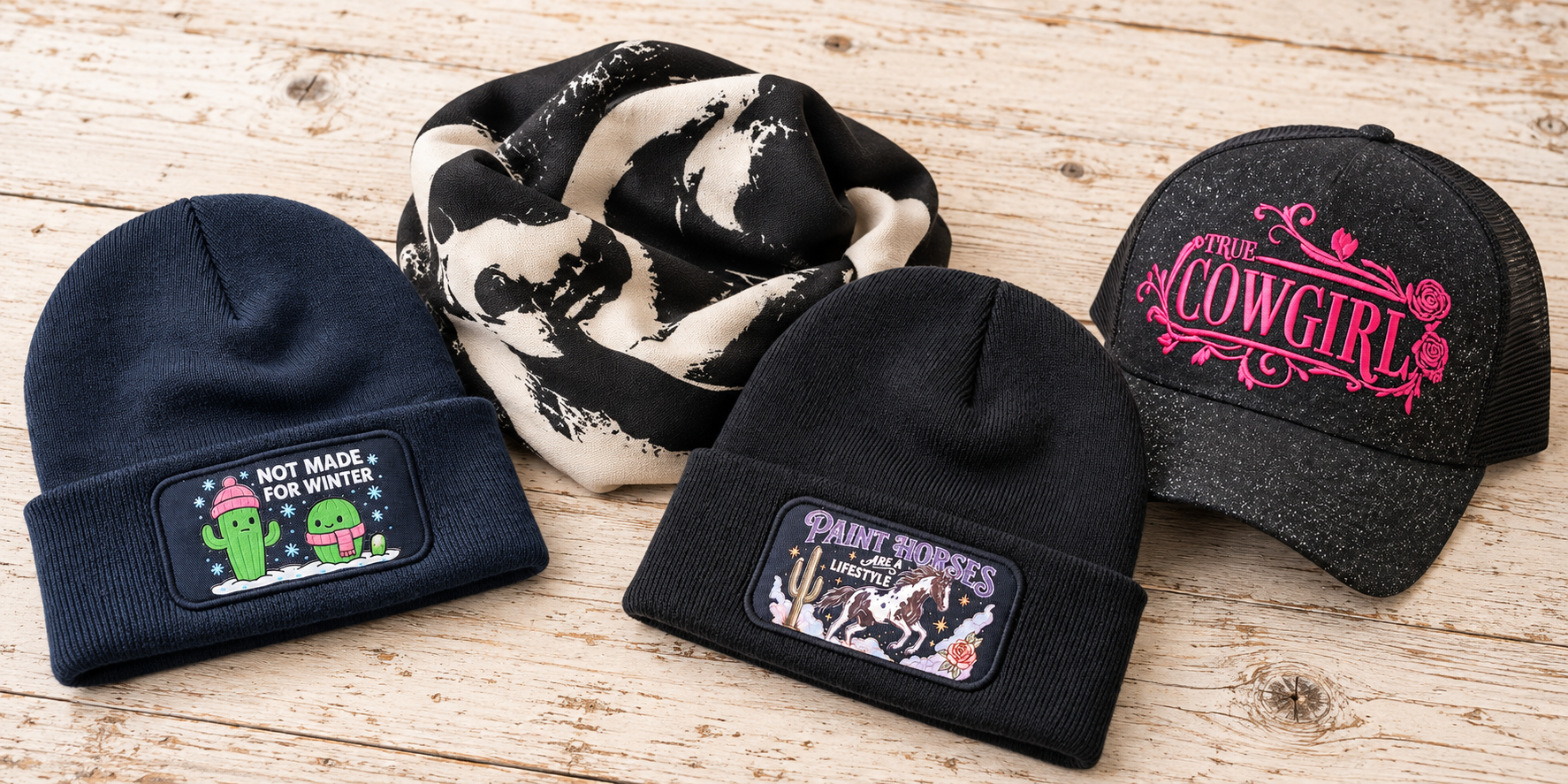 Caps, Mützen und Accessoires für Westernreiter von Showtack