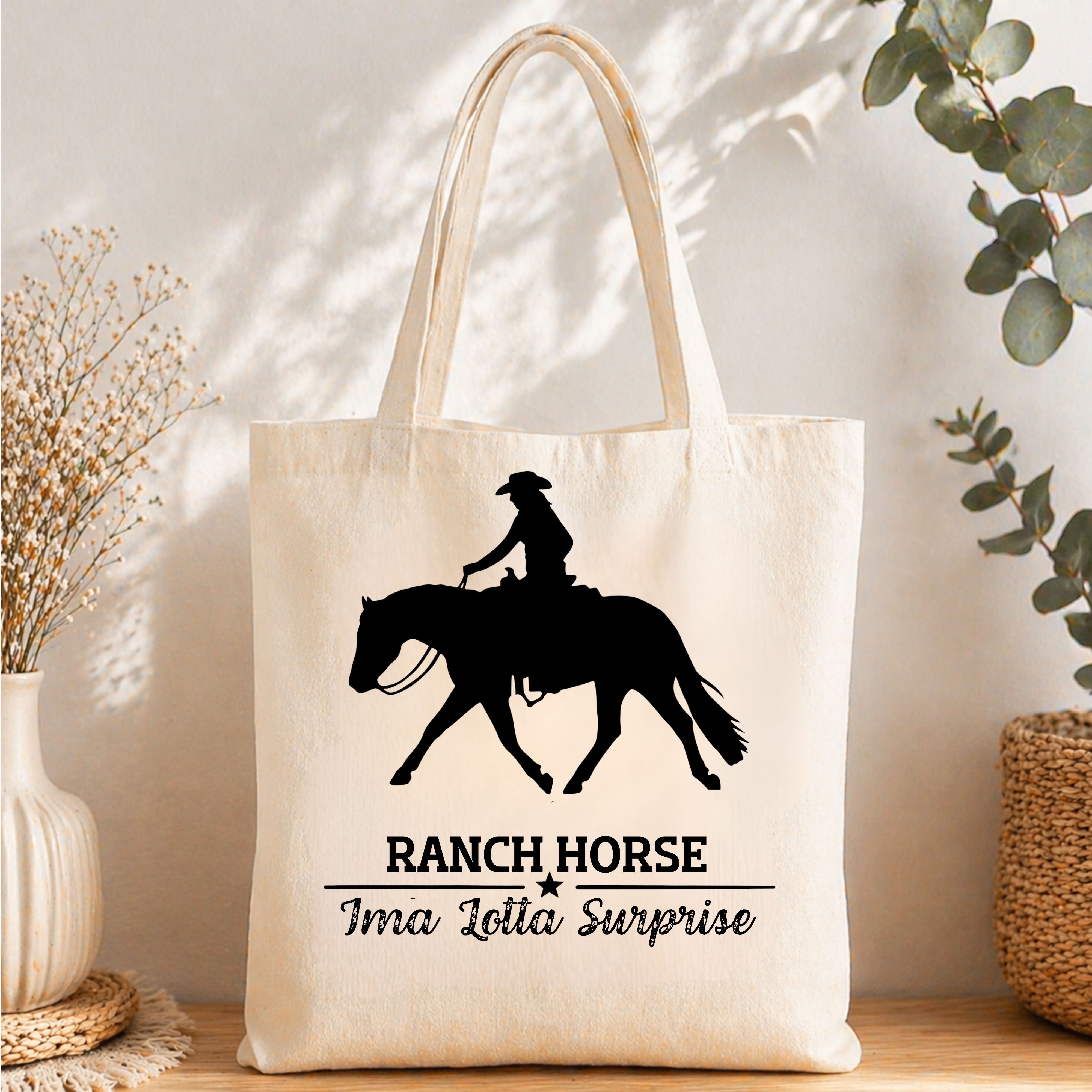 Bio-Baumwolltasche Ranch Riding