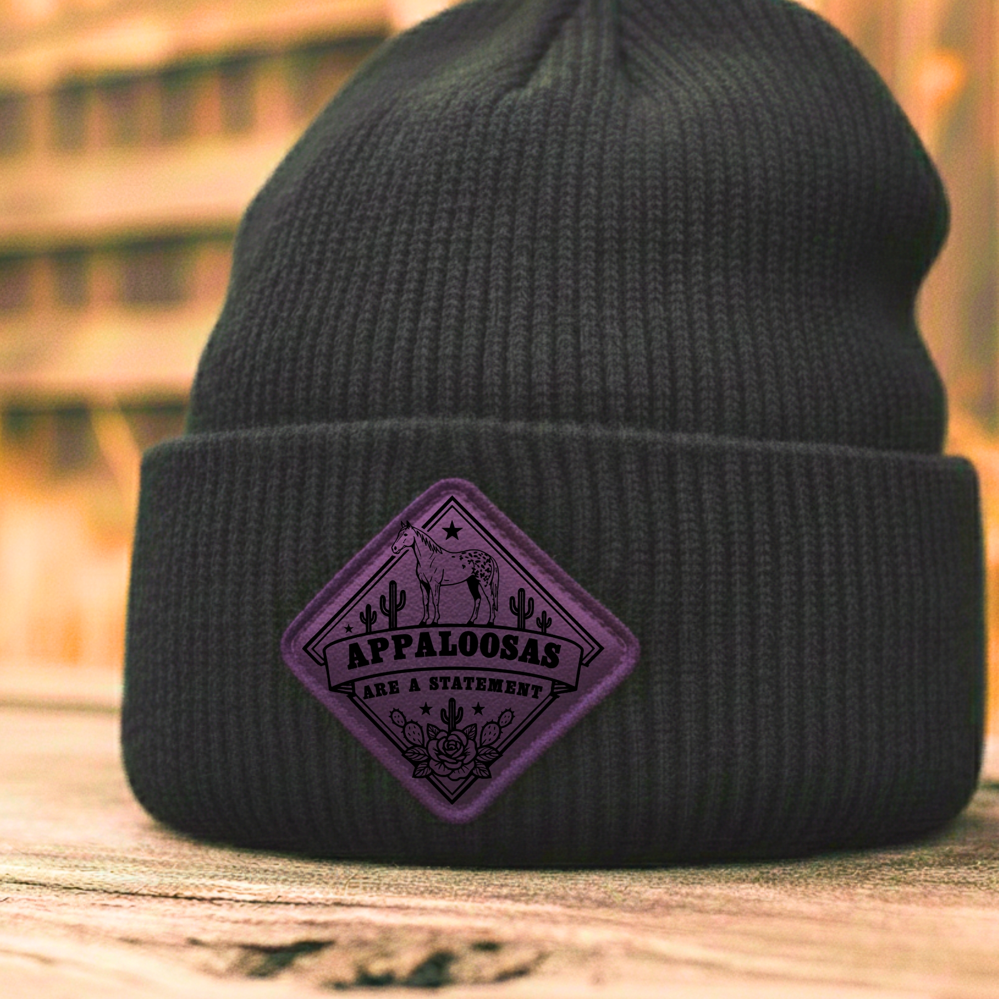 Beanie "Appaloosas are a Statement" - Diamond Patch