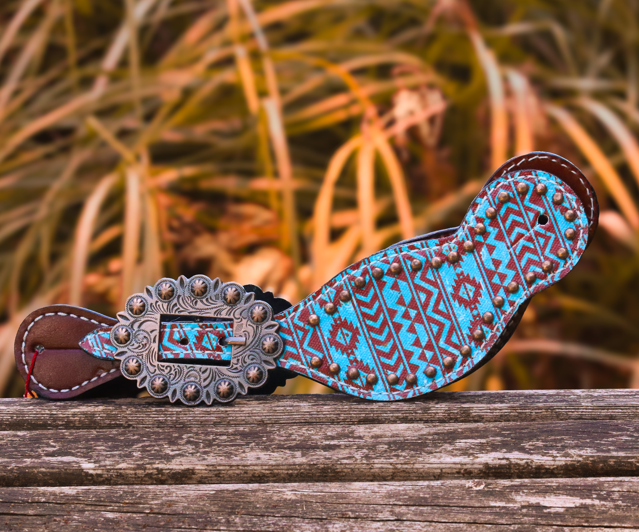 Western Sporenriemen Türkis