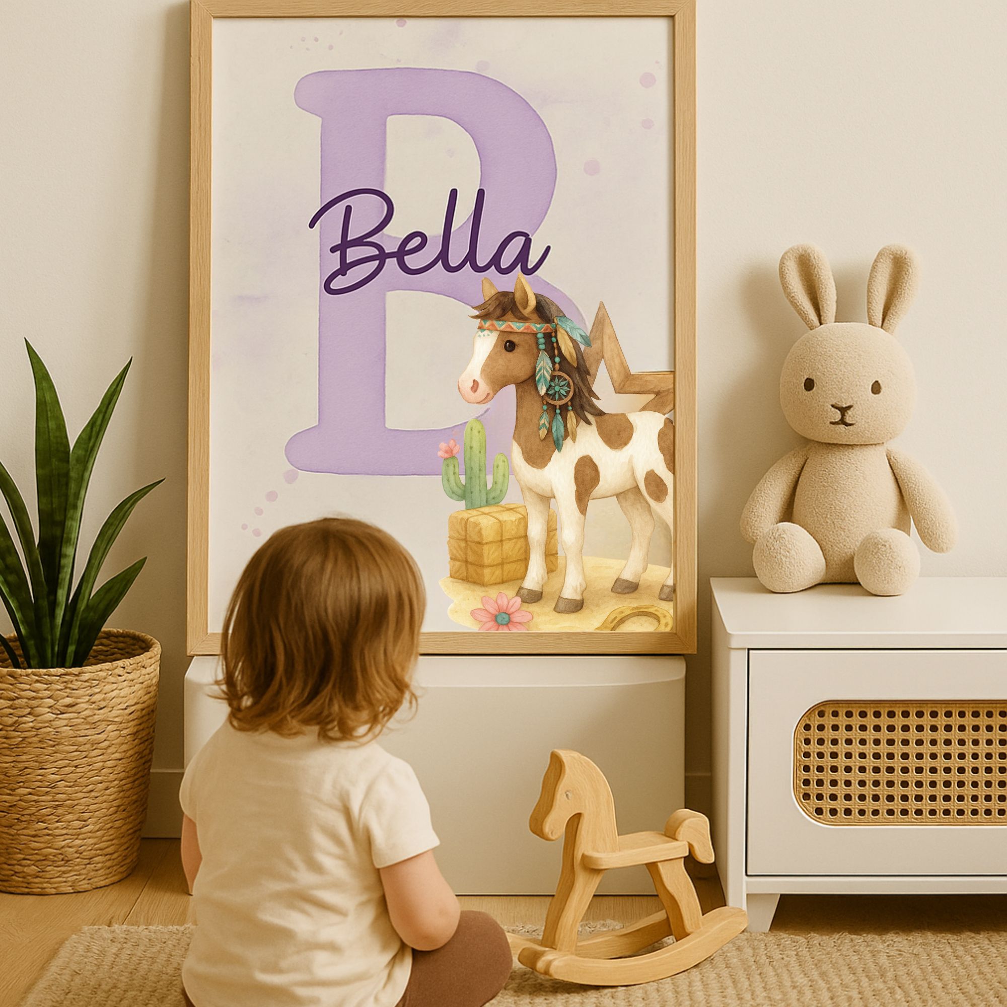 Namensposter mit Pferd