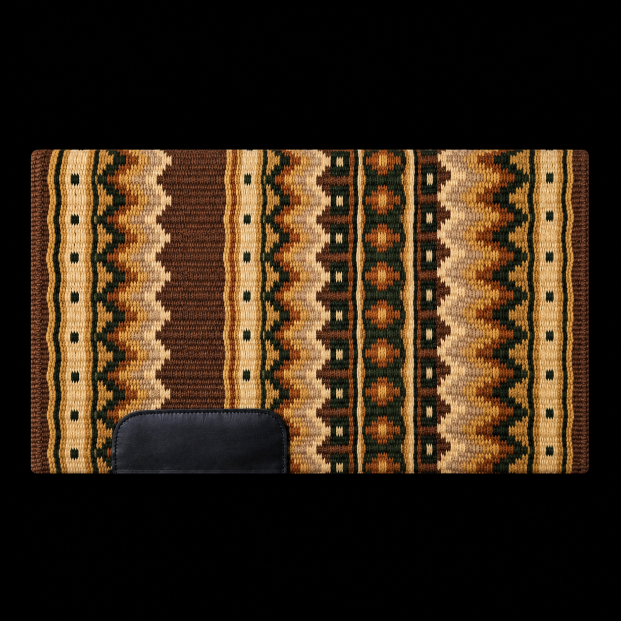 Showblanket Dark Green & Browns 