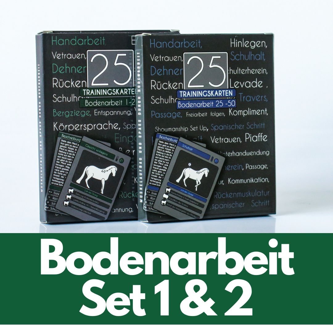 Bodenarbeit 25 Trainingskarten Variante: Bodenarbeit Set 1 & 2