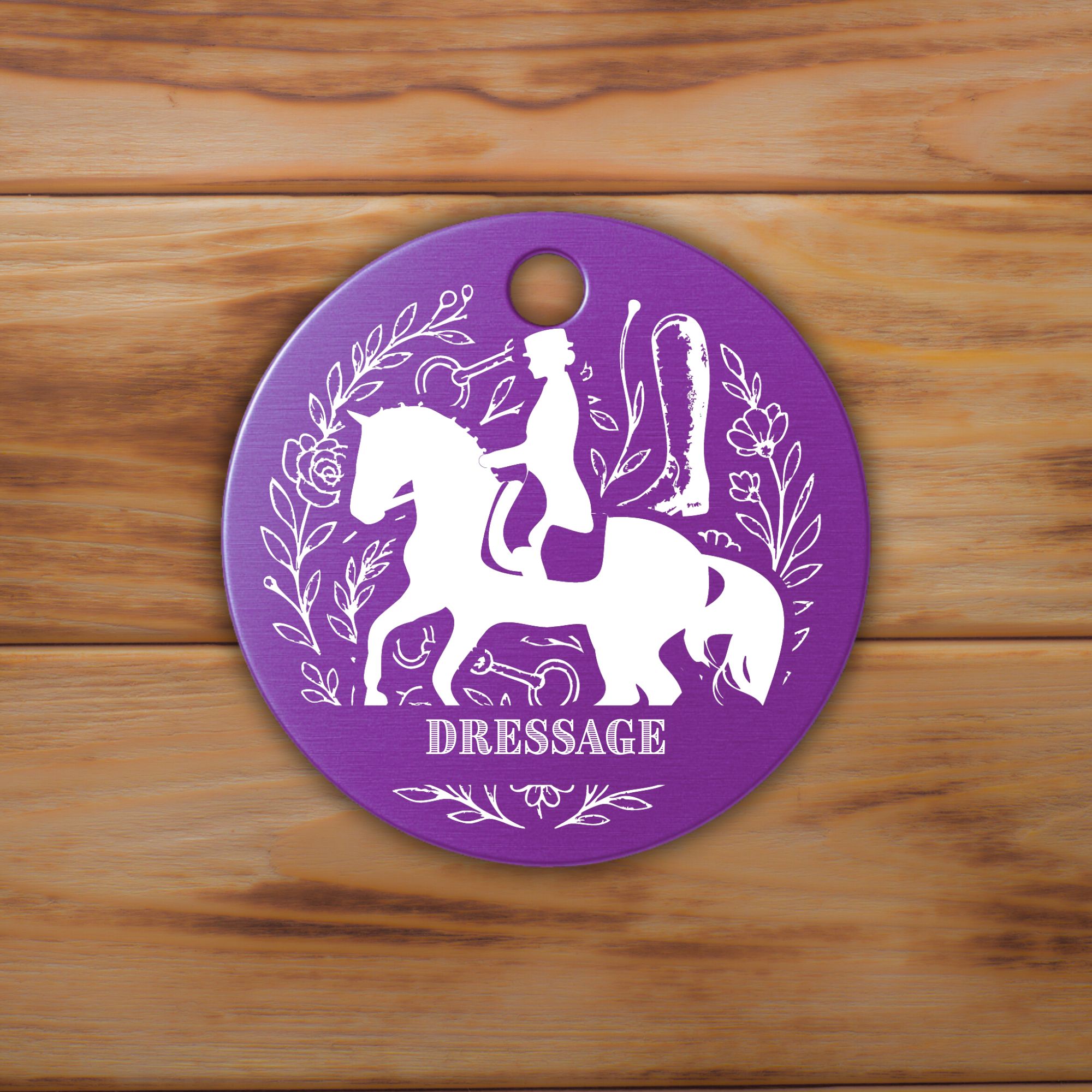 Schlüsselanhänger Dressur Personalisiert Pferd