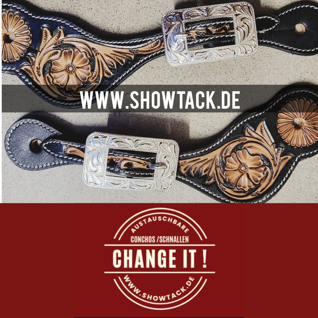 Sporenriemen Flower 2-tone