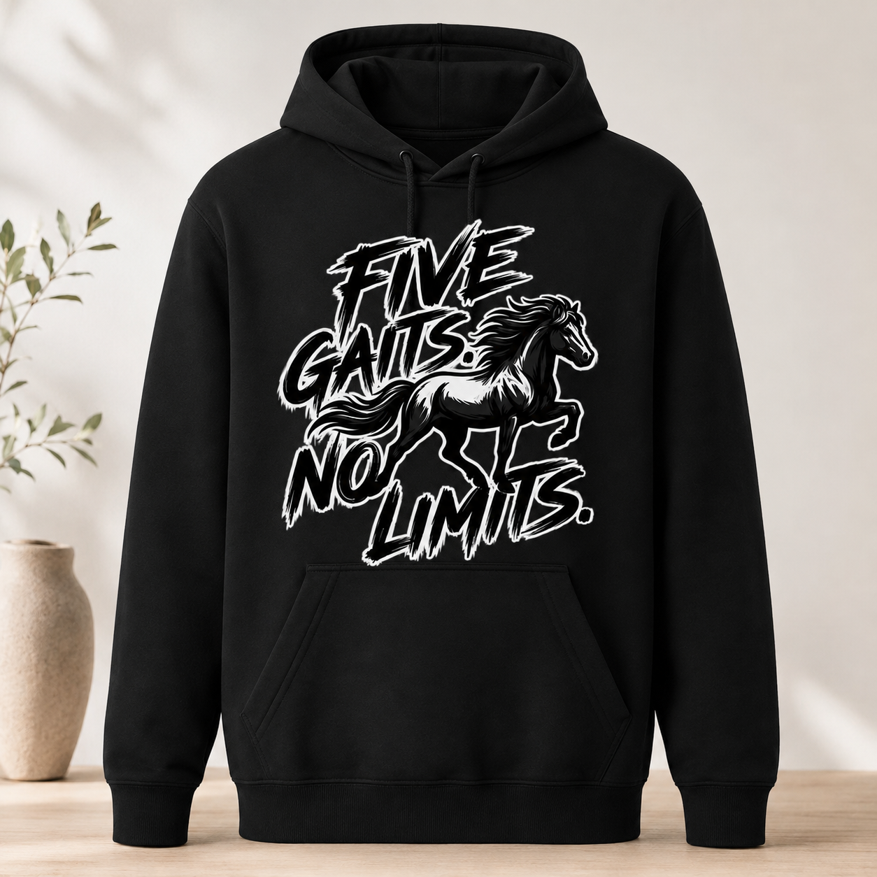Bügelbild Islandpferd – Five Gaits No Limits