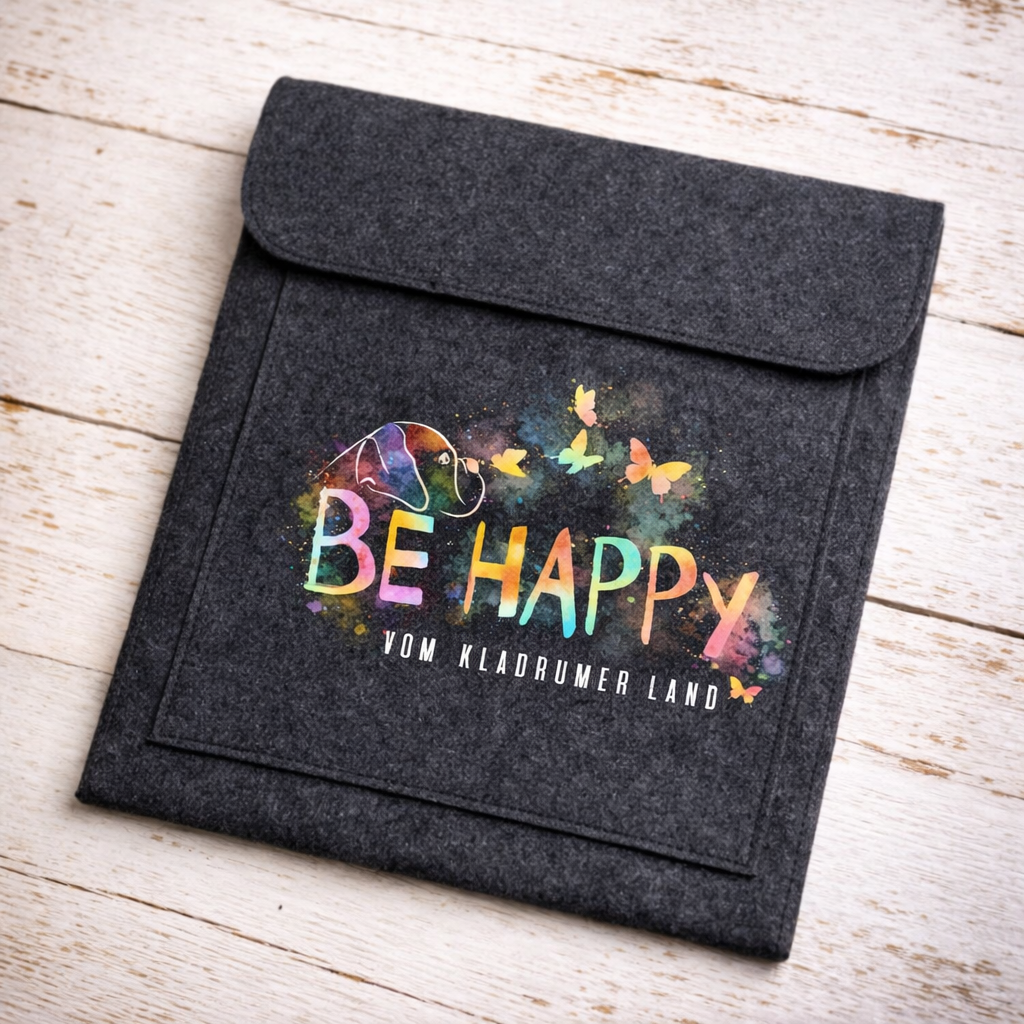 Personalisierte Equidenpasstasche aus Filz – mit deinem Logo bedruckt