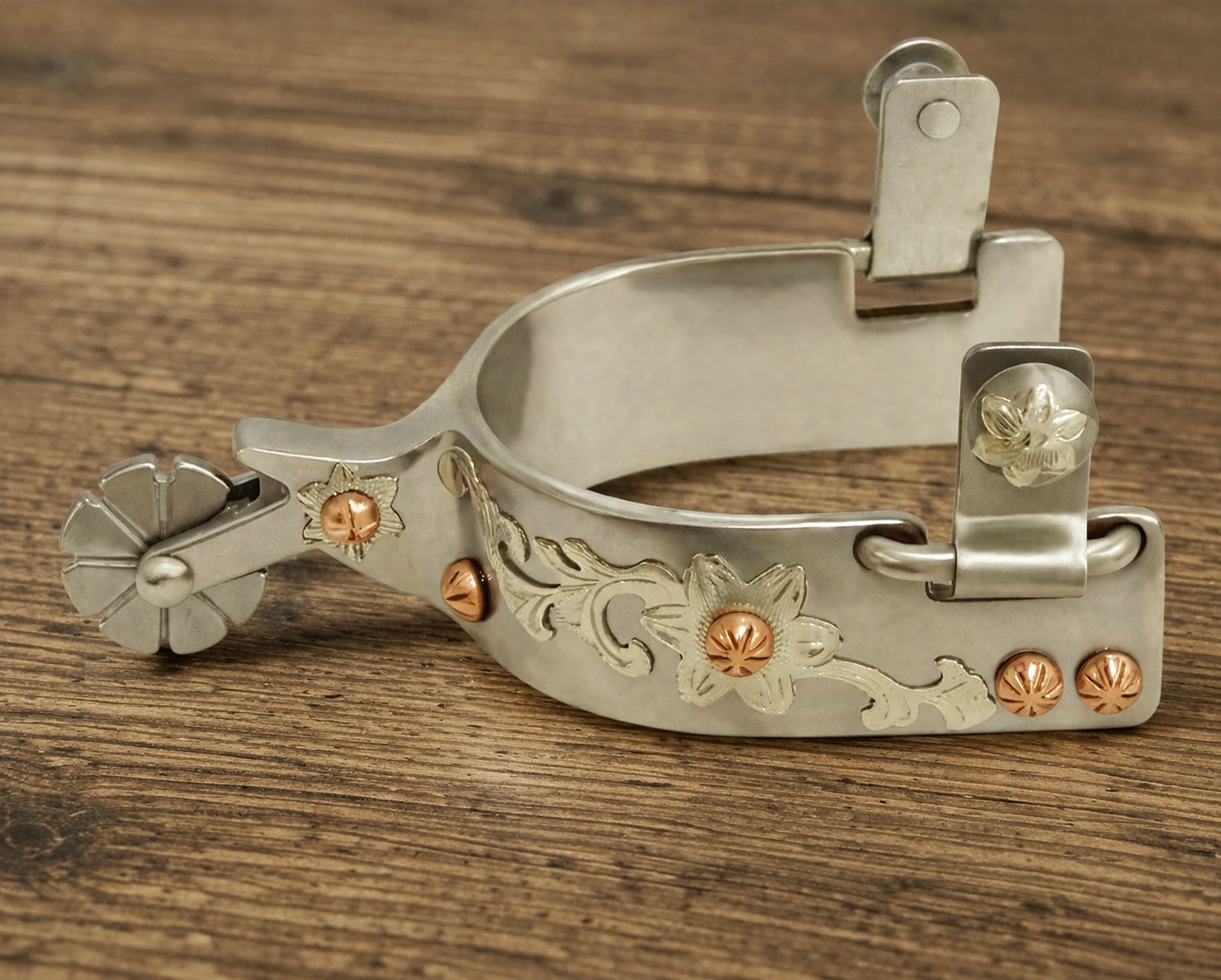 Westernsporen Ladies Copper SIlver
