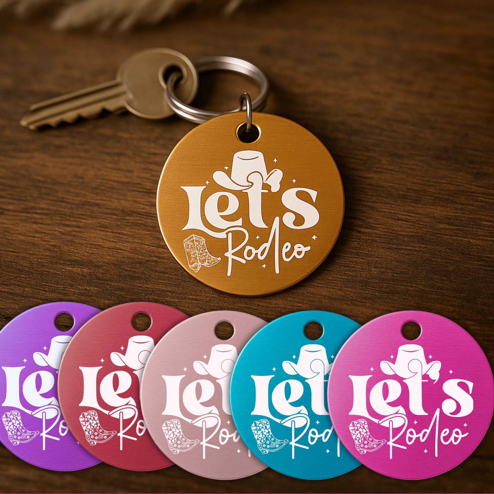 Schlüsselanhänger Western Personalisiert Pferd