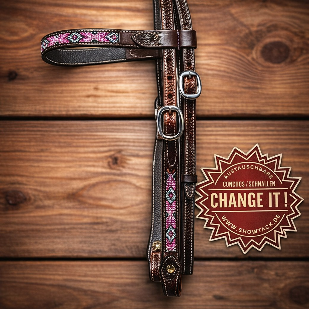 Beaded Stirnriemen Trense