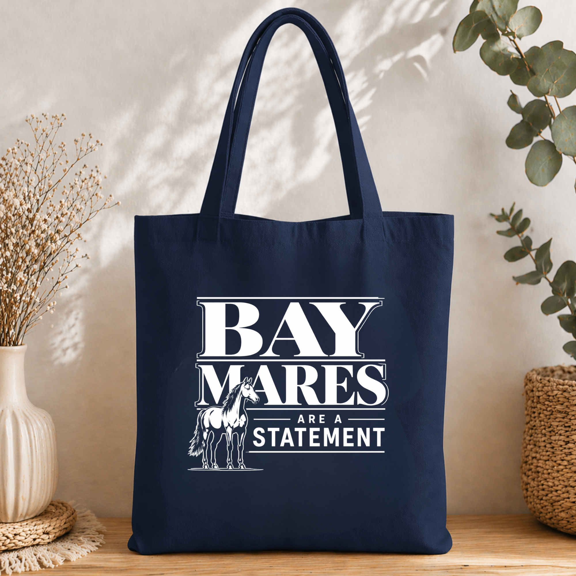 Baumwolltasche Mares are a Statement