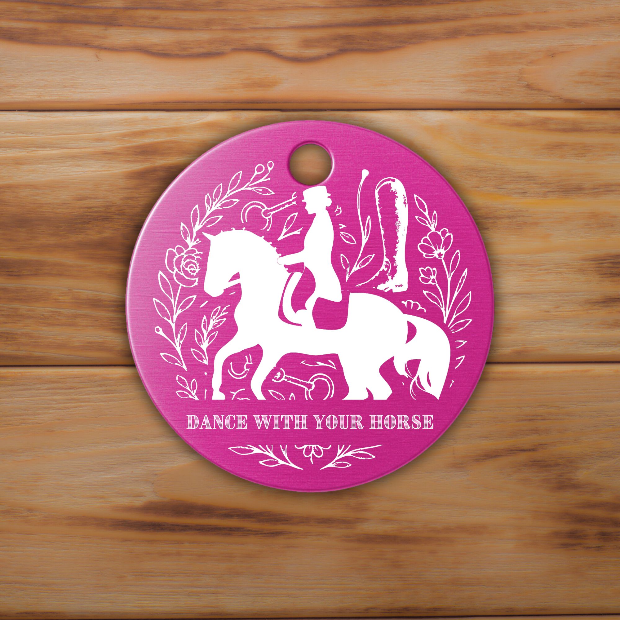 Schlüsselanhänger Dressur Personalisiert Pferd