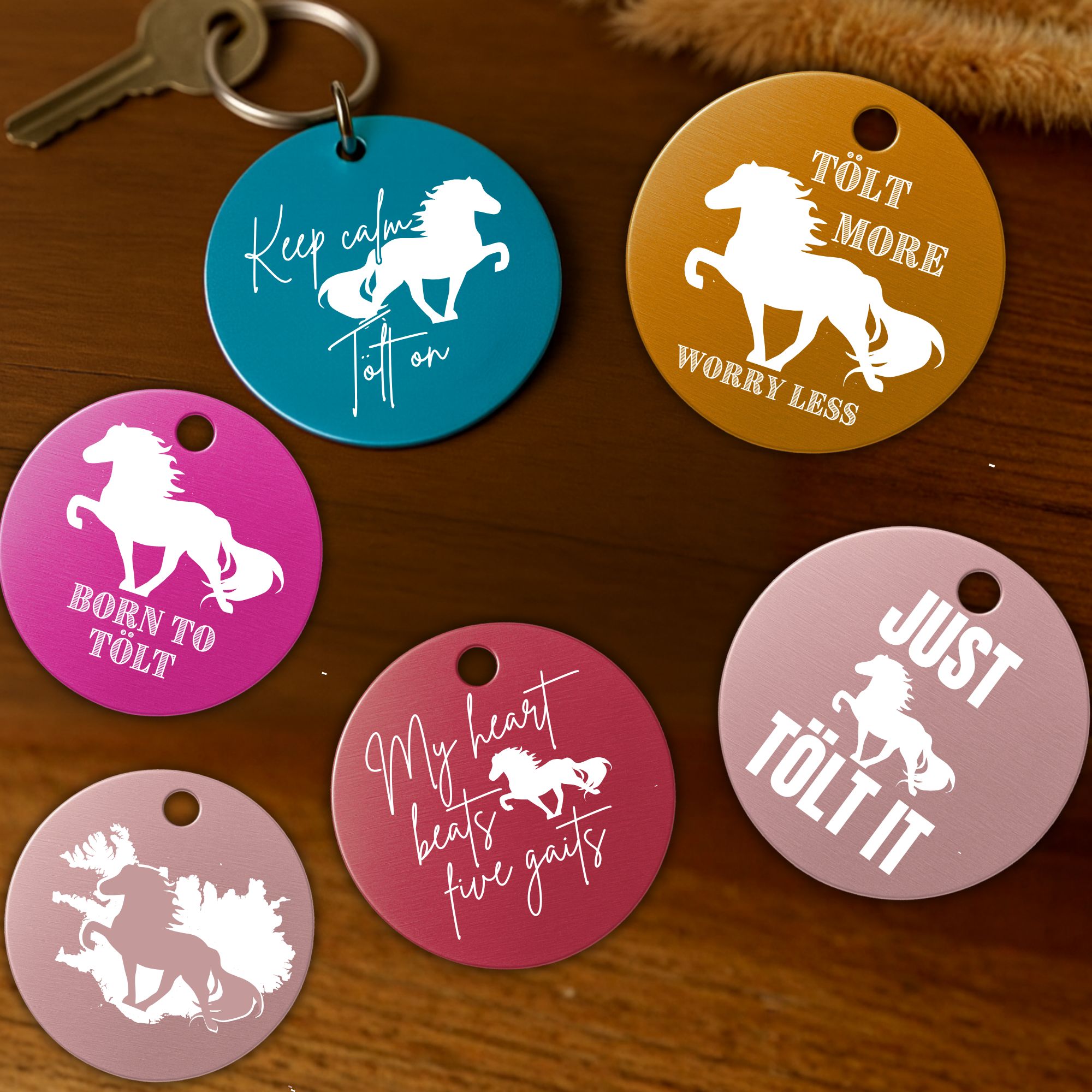 Schlüsselanhänger Islandpferd Isi Geschenk