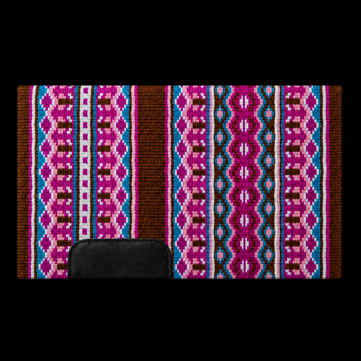 Showblanket Pink Türkis Braun
