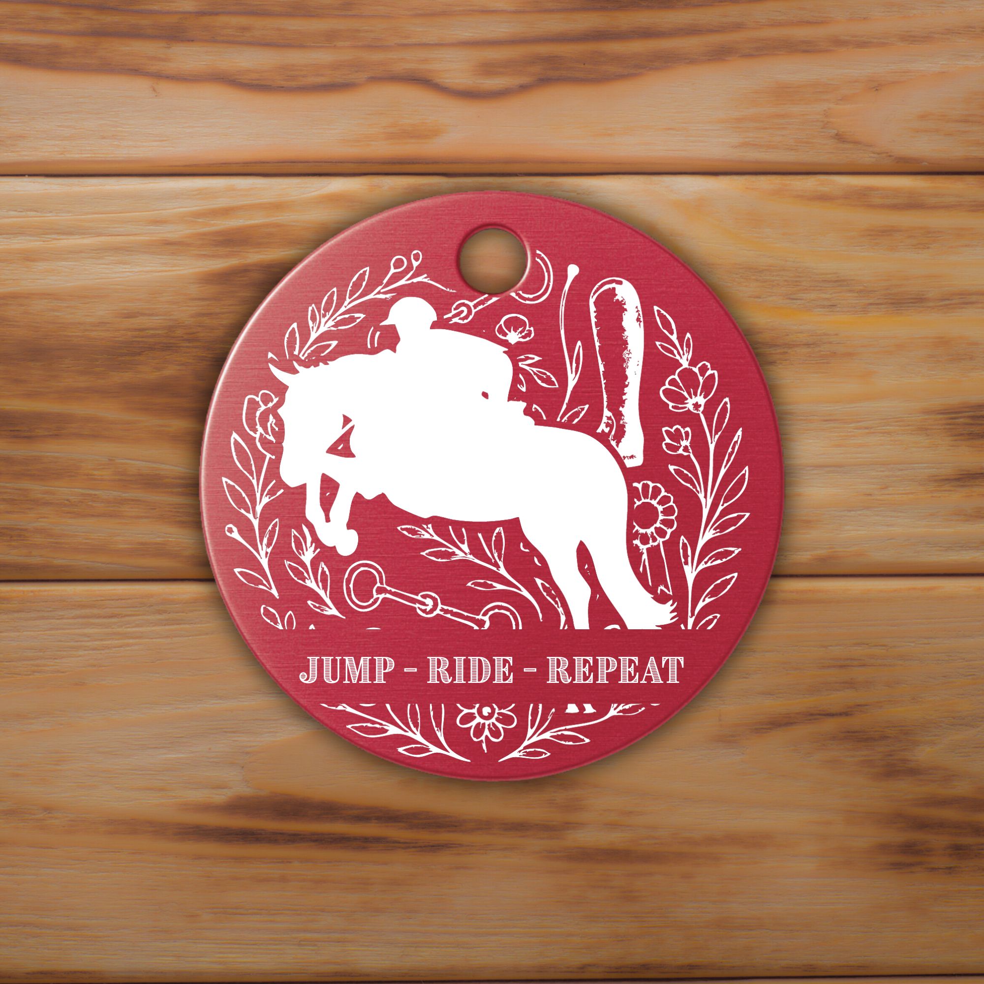 Schlüsselanhänger Springen Personalisiert Pferd