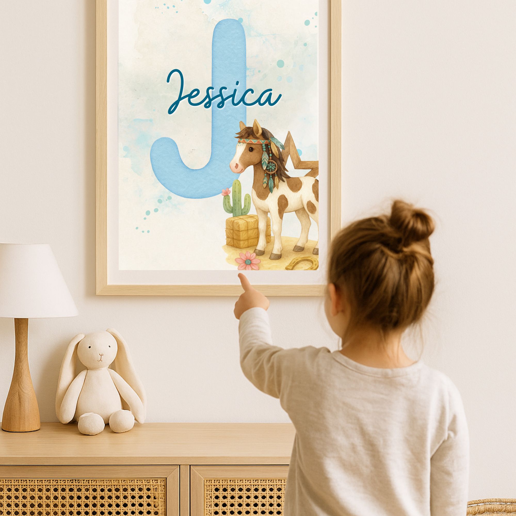 Namensposter mit Pferd