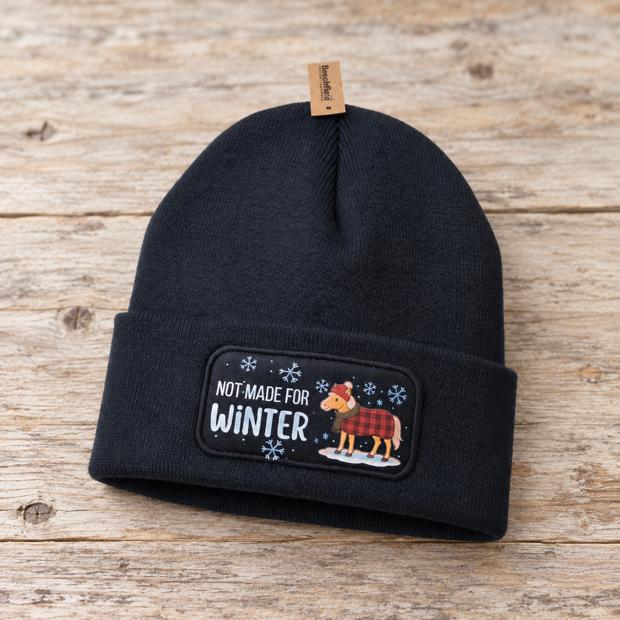 Beanie Not Made for Winter Palomino – Einzelstück