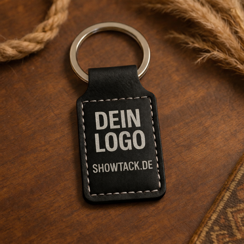 Leder-Schlüsselanhänger mit deinem Logo