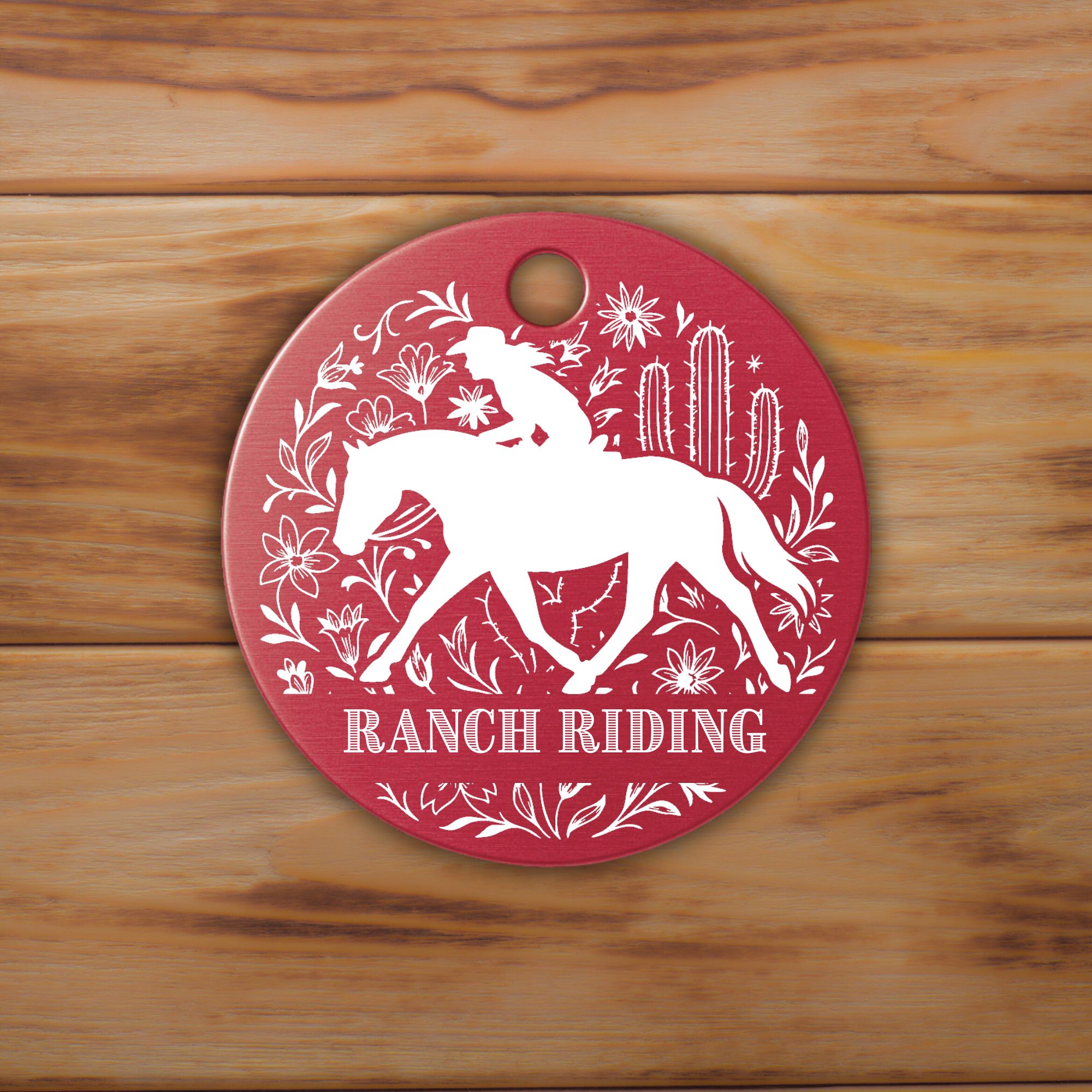 Schlüsselanhänger Western Personalisiert Logo Pferd