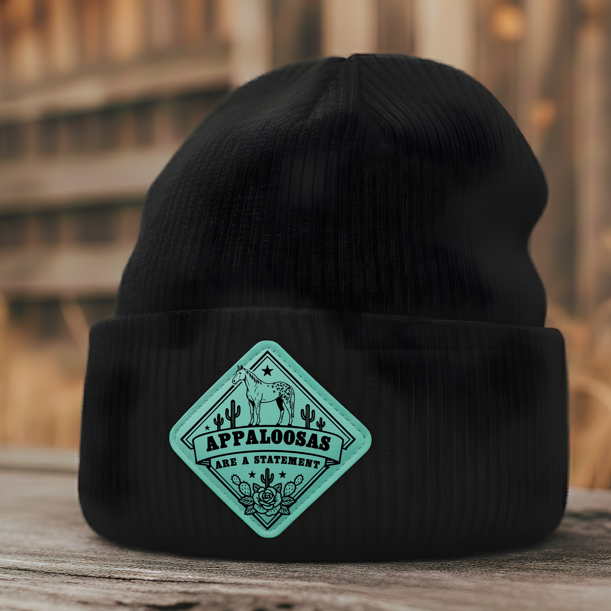 Beanie "Appaloosas are a Statement" - Diamond Patch