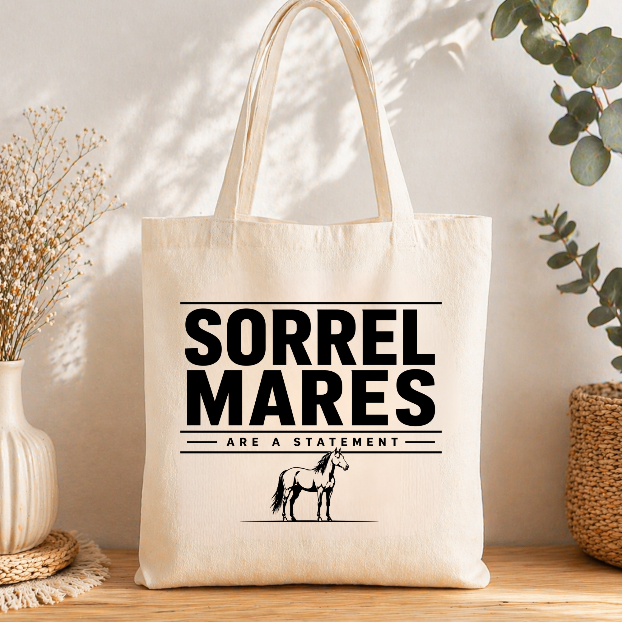 Baumwolltasche Mares are a Statement