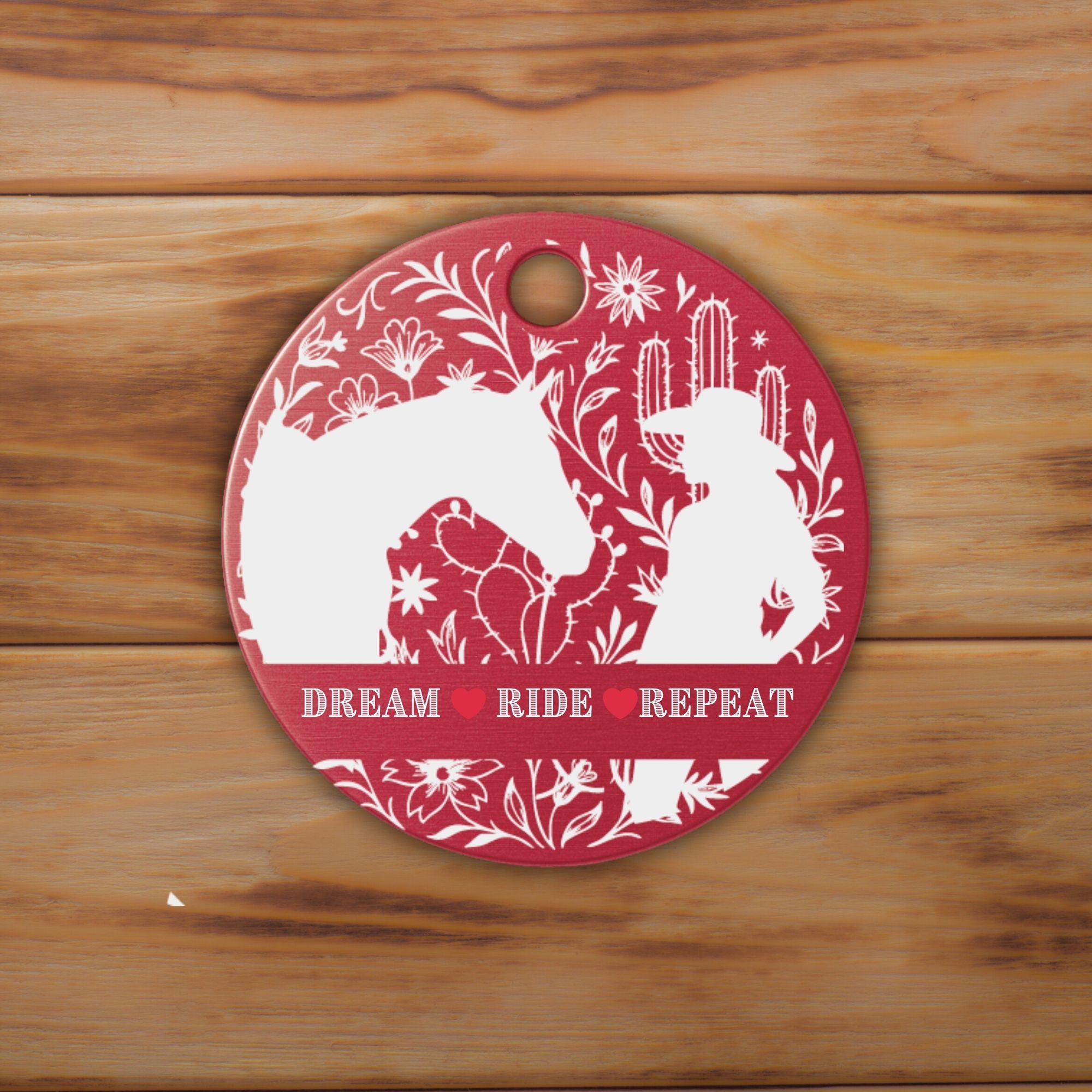 Schlüsselanhänger Western Personalisiert Logo Pferd