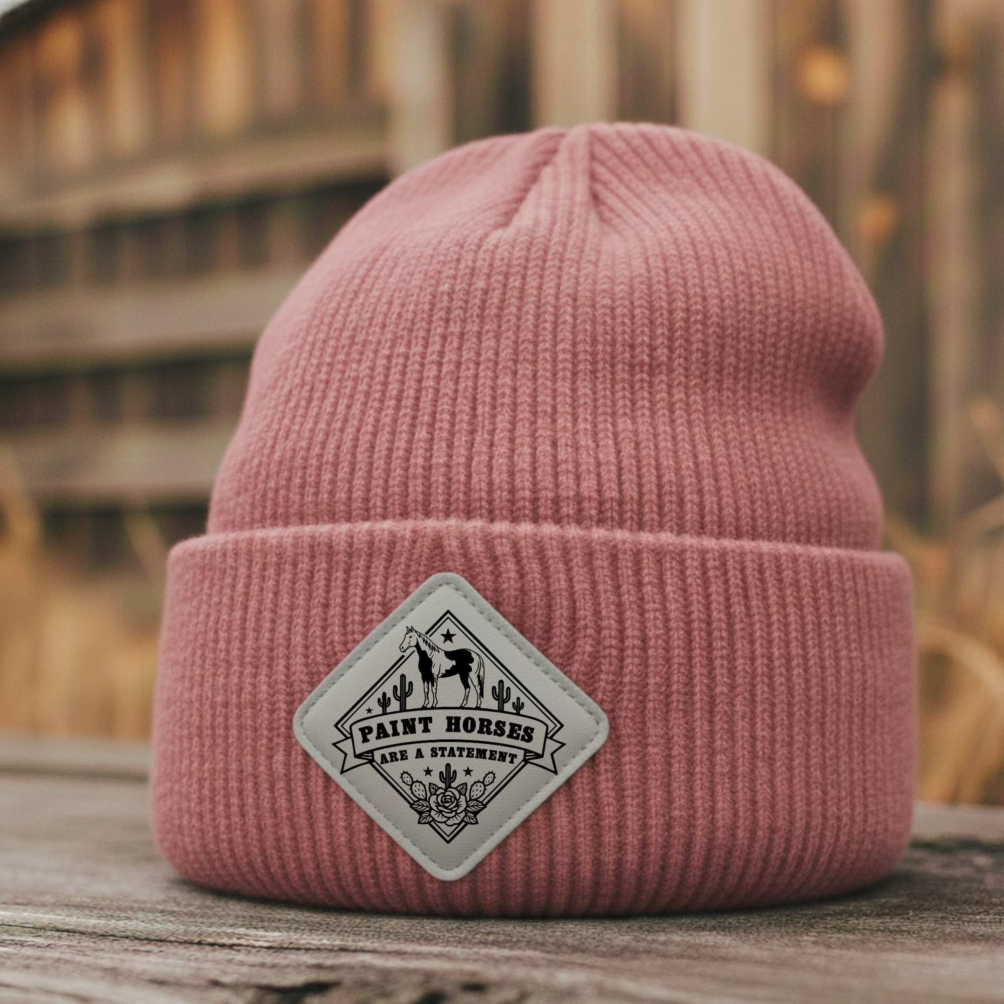 Showtack Beanie "Paint Horses are a Statement"